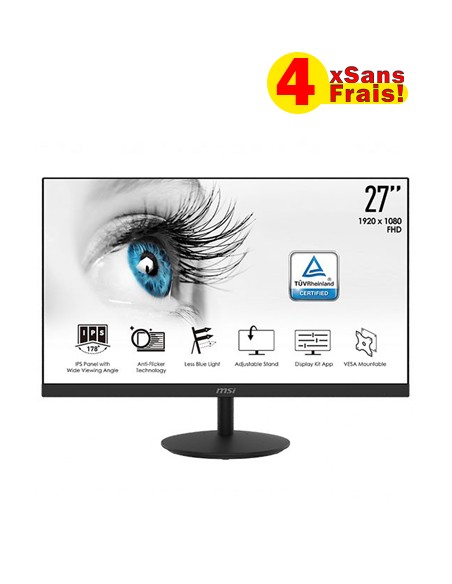 Achetez MSI Pro MP242 23.8" FULL HD IPS I Ecran Gaming I MSI