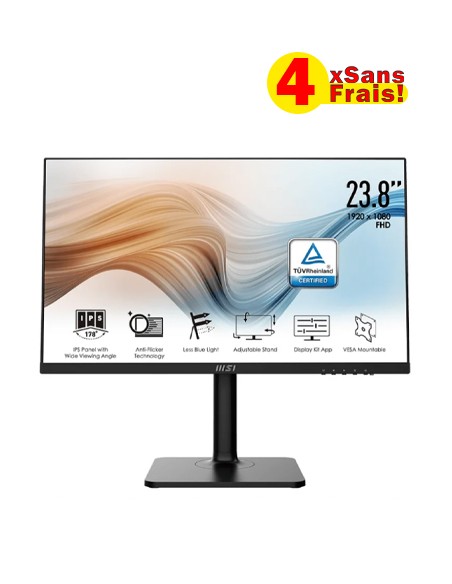 Ecran MSI Modern 23.8" FULL HD IPS -Noir (MD241P)