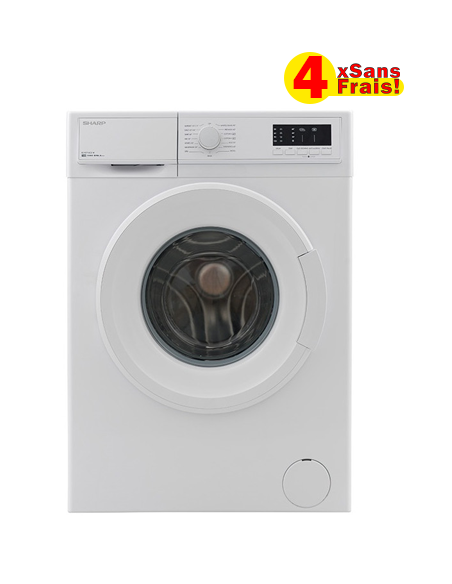 Machine à Laver SHARP - 6Kg 1000tr/min - Blanc (ES-FE610CEX-W) Machine à Laver SHARP - 6Kg 1000tr/min - Blanc (ES-FE610CEX-W)