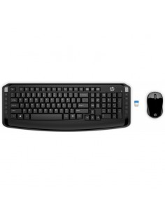 Ensemble Clavier Qwerty et souris SANS FIL HP 300