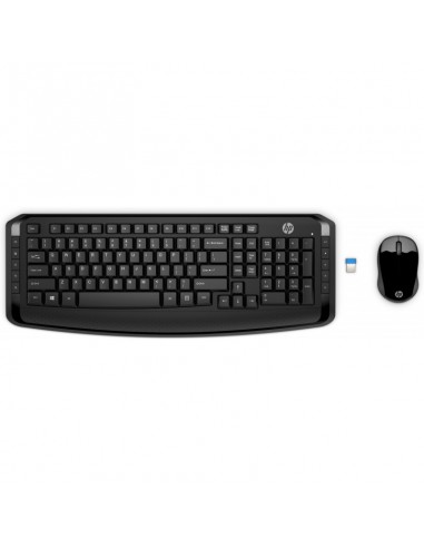 Ensemble Clavier Qwerty et souris SANS FIL HP 300