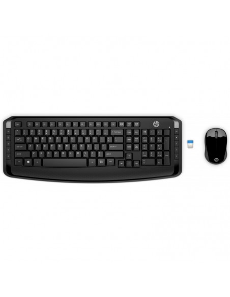 Ensemble Clavier Qwerty et souris SANS FIL HP 300