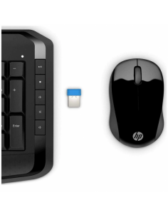 Ensemble Clavier Qwerty et souris SANS FIL HP 300 2