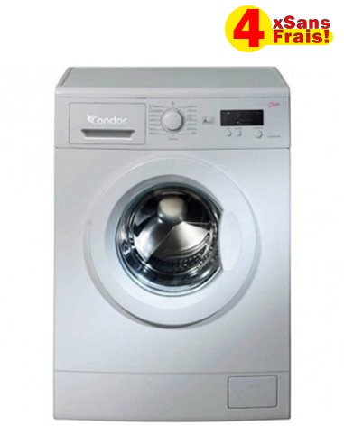 Machine à laver frontale Condor 6Kg 1000tr/min - Blanc (WF6-A12W)