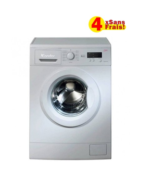 Machine à laver frontale Condor 6Kg 1000tr/min - Blanc (WF6-A12W)