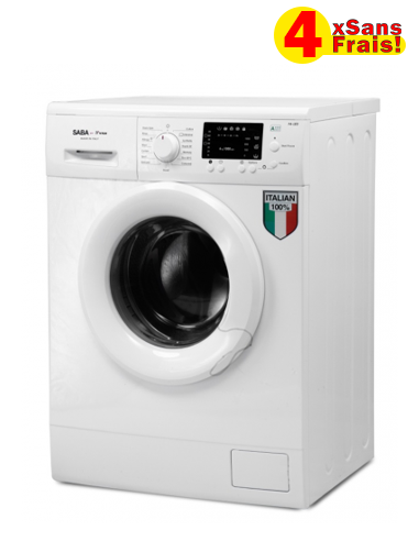 Machine à Laver SABA Automatique 6 kg - Blanc (FS610BL)