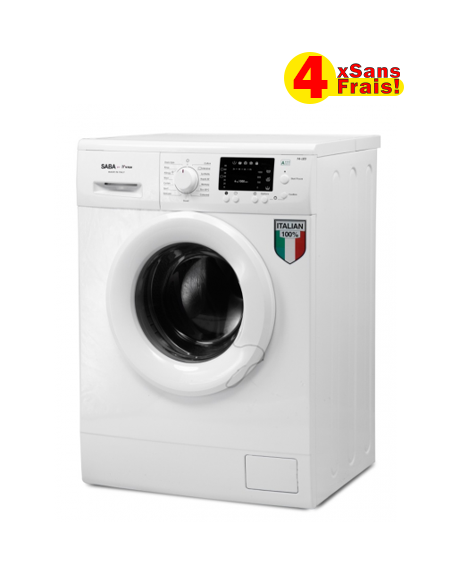 Machine à Laver SABA Automatique 6 kg - Blanc (FS610BL)