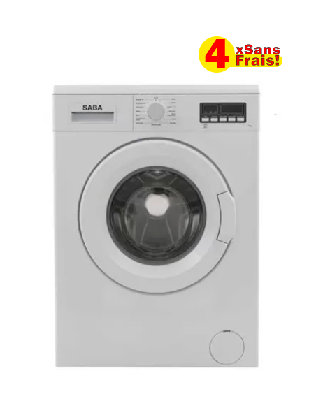 Machine à Laver SABA Frontale 7Kg - 1000Tours/Min - Blanc (FS710BL) Machine à Laver SABA Frontale 7Kg - 1000Tours/Min - Blanc (FS710BL)