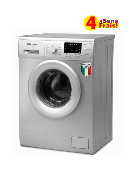 Machine à Laver SABA Automatique 6 kg - Silver (FS610SL) Machine à Laver SABA Automatique 6 kg - Silver (FS610SL)
