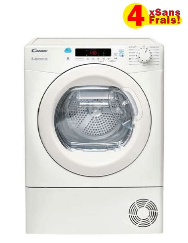 Sèche Linge Frontale CANDY 9 Kg Blanc (CS-C9DE-47)