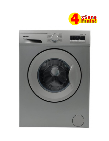 Machine à Laver SHARP - 6Kg 1000tr/min - Silver (ES-FE610CEX-S) Machine à Laver SHARP - 6Kg 1000tr/min - Silver (ES-FE610CEX-S)