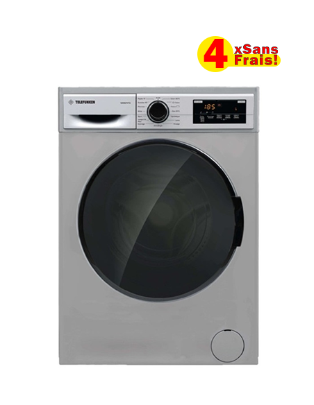 Machine à Laver Telefunken 8 Kg - Silver (MACH8-1255CF4T-S) Machine à Laver Telefunken 8 Kg - Silver (MACH8-1255CF4T-S)