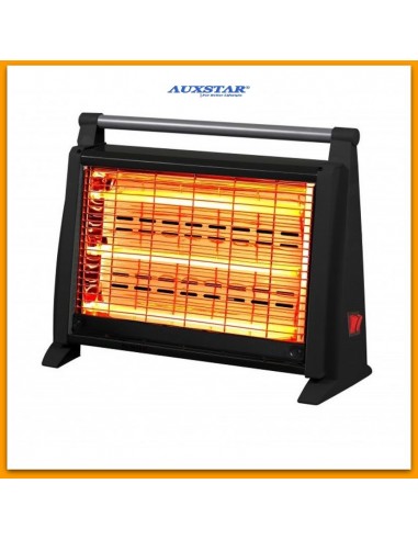 Chauffage Électrique AUXSTAR 1750W - Noir (KS -2832 3 LAMP)