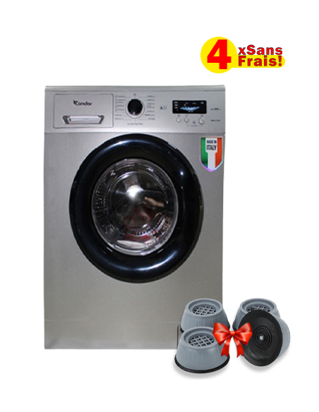 Machine à Laver CONDOR Frontale 7kg - 1000Tours/Min - Silver (CON-G710S) Machine à Laver CONDOR Frontale 7kg - 1000Tours/Min - Silver (CON-G710S)