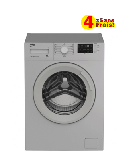 Machine à Laver BEKO Frontale Inverter 7kg - 1200 Tours/Min - Silver (WUE7612XSS)