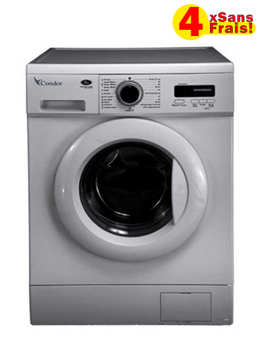 Machine à laver frontale Condor 9Kg 1200tr/min - Silver (CON-F912DS)