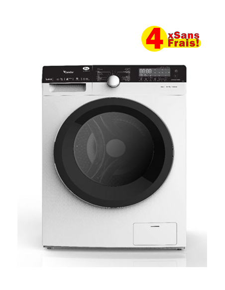Machine à Laver CONDOR Frontale 10 KG - 1400 Tours/Min - Blanc (WAF-KB441L1W)