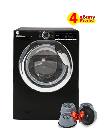 Machine à Laver HOOVER Frontale 9Kg - 1400Tours/Min - Noir (H3WS495TACBE-80) Machine à Laver HOOVER Frontale 9Kg - 1400Tours/Min - Noir (H3WS495TACBE-80)