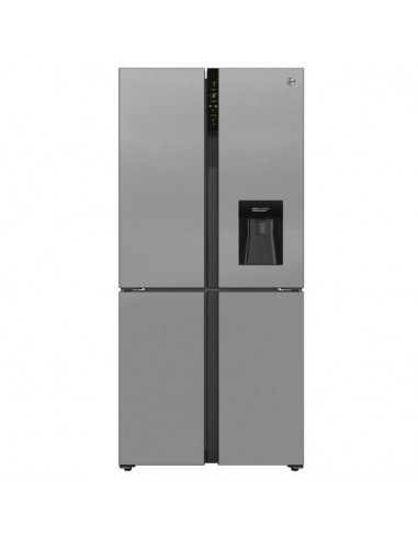 Réfrigérateur Side by side HOOVER 432L NoFrost - Inox (HSC818EXWD)