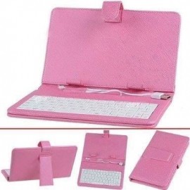 Etui de protection avec Clavier Pour Tablette 7" Rouge