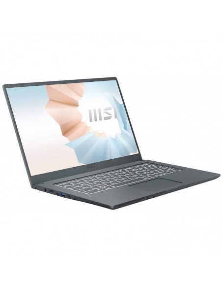 Pc Portable MSI Modern 15 I3 11Gén 16Go 256Go SSD - Gris (9s7-155266-1021-16)
