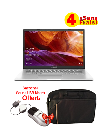 Pc Portable ASUS Dual Core 4 Go Silver (X543MA-GQAR21T) + Antivirus Bitdefender Pc Portable ASUS Dual Core 4 Go Silver (X543MA-GQAR21T) + Antivirus Bitdefender