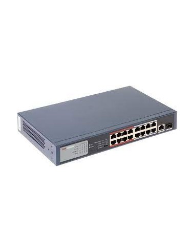 Switch Hikvision 16 Port Fast Ethernet Unmanaged POE - DS-3E0318P-E/M(B) Switch Hikvision 16 Port Fast Ethernet Unmanaged POE - DS-3E0318P-E/M(B)