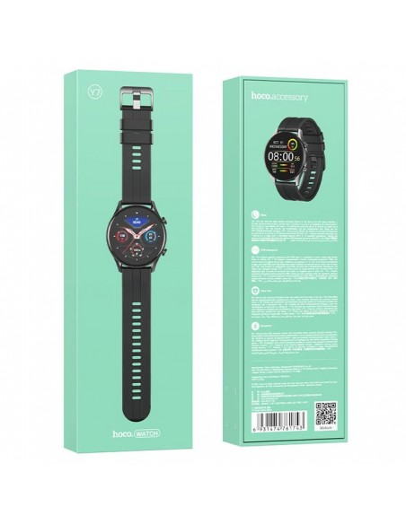 Montre connectée Hoco Y7 Étanche Ip68 Noir Tunisie Montre connectée Hoco Y7 Étanche Ip68 Noir Tunisie