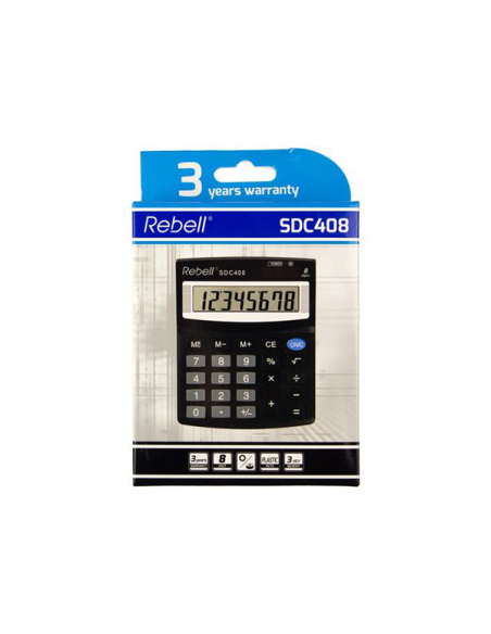 Calculatrice de bureau Rebell SDC408 Tunisie Calculatrice de bureau Rebell SDC408 Tunisie