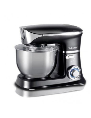 Robot pâtissier pétrin Techwood 1300W 6.5L Noir TCDR-136