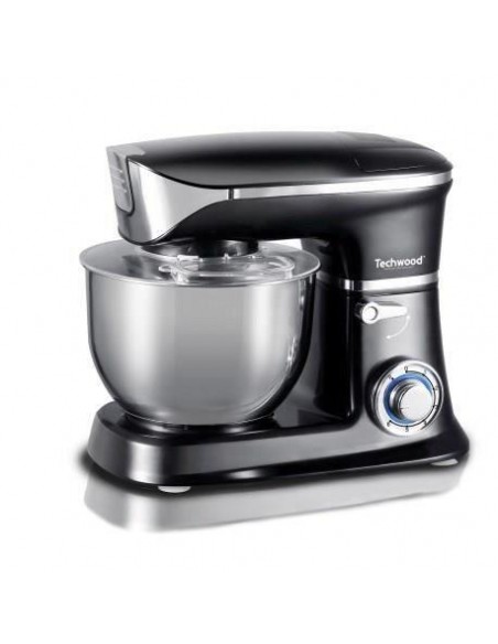 Robot pâtissier pétrin Techwood 1300W 6.5L Noir TCDR-136