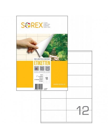 Etiquettes auto-adhésives Sorex Etiquettes auto-adhésives Sorex