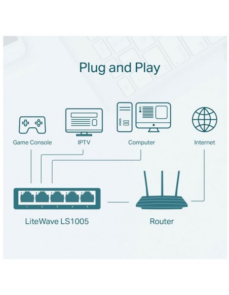 switch TP-Link TL-LS1005 tunisie prix