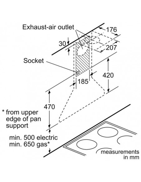 hotte pyramidale bosch 60 cm DWP64CC50Z Tunisie hotte pyramidale bosch 60 cm DWP64CC50Z Tunisie