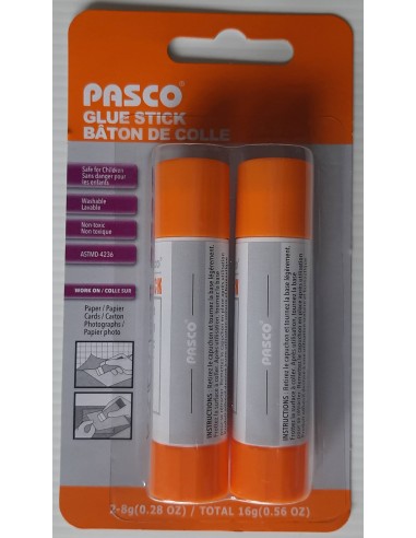 Glue stick 8g 2pk/box Pasco 6926700100113