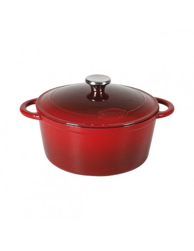 Sitram Faitout Fonte - 4L - 711083 - Oval - Rouge - Garantie 1 an à prix  pas cher