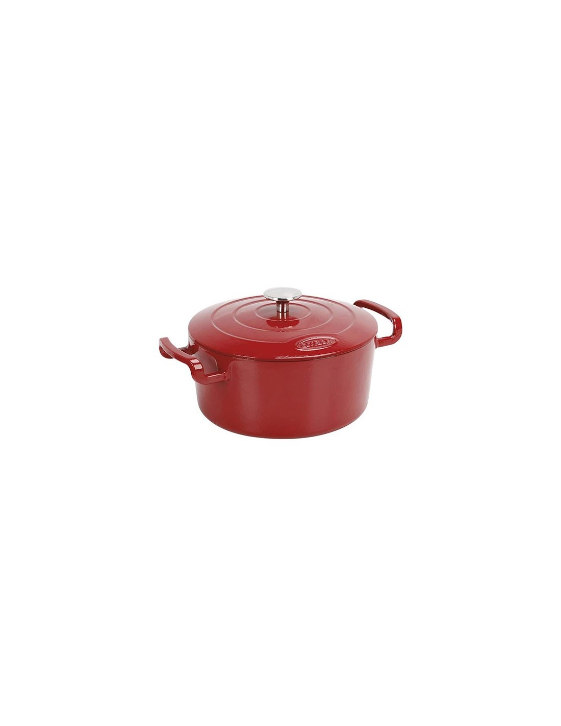 COCOTTE FONTE OVALE 9L ROUGE TOUT FEU DONT INDUCTION