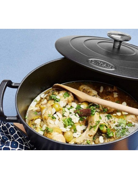 Sitram Sitrabella Casseruola In Ghisa Smaltata 6,5 L - Adatta A Induzione E Forno