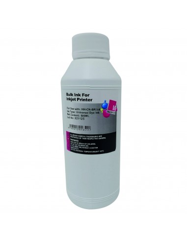 Bouteille d'encre adaptable Universelle Magenta 500ml UNI-500-M