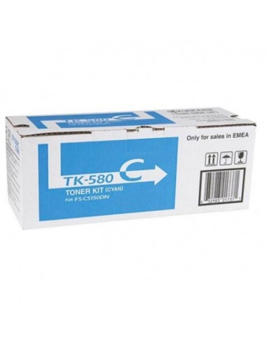 Toner laser original Kyocera TK-580 Cyan TK-580C