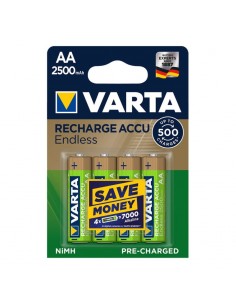 4x piles AA rechargeable Varta LR6 AA BP4 2500 mAh 4008496928255