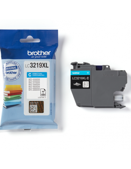 Cartouche Brother LC-3219XLC Cyan Tunisie