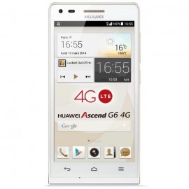 Téléphone Portable Huawei Ascend G6 / micro SIM / Blanc Téléphone Portable Huawei Ascend G6 / micro SIM / Blanc