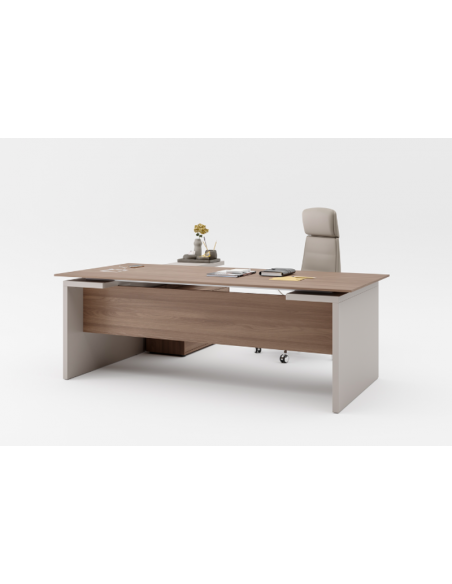 bureau de direction Crown + Caisson blanc bureau de direction Crown + Caisson blanc