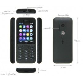Téléphone Portable Nokia 215 / Double SIM Téléphone Portable Nokia 215 / Double SIM