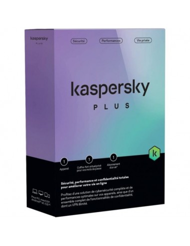 antivirus Kaspersky Plus 1 Poste Equivalent Total