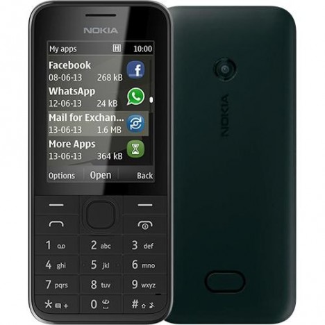 Téléphone Portable Nokia 208 / Double SIM / Noir 