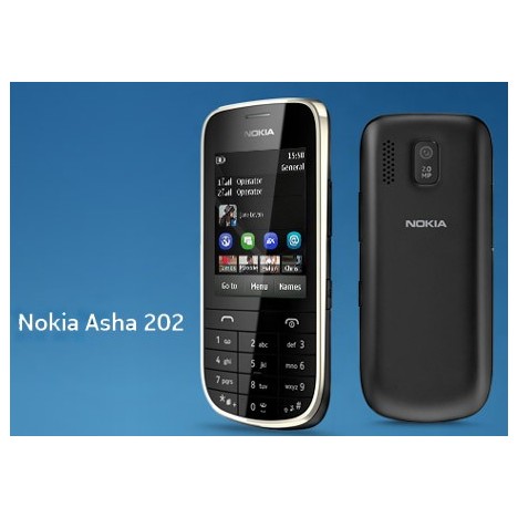 Téléphone Portable Nokia asha 202 / Double SIM / Noir 