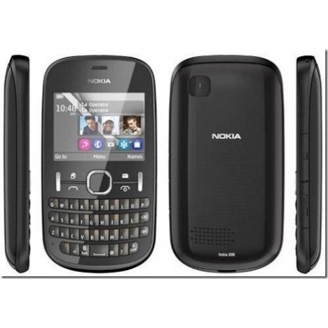 Téléphone Portable Nokia asha 200 / Double SIM / Noir 