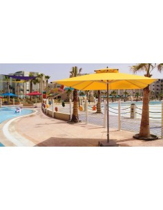parasol carré Carthaginoise 2m*2m rouge 2